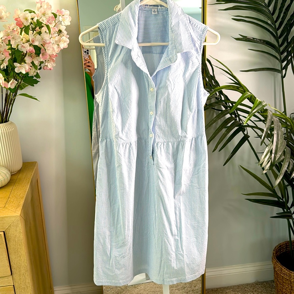 Southern Tide Seersucker Dress S